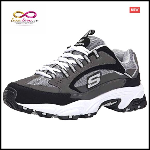 Men's Lace-Up Athletic Sneakers with EVA Midsole and Reflective Trim